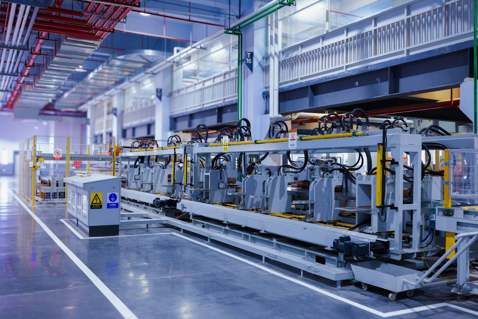 CNC machinery on a factory floor